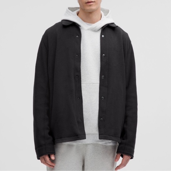 lululemon athletica Other - ❤️ Lululemon Fleece Classic-Fit Overshirt Black Men’s Size Medium NWT